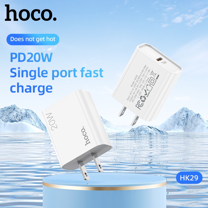 Cốc Sạc Hoco Hk29 , Pd20W+Qc3.0