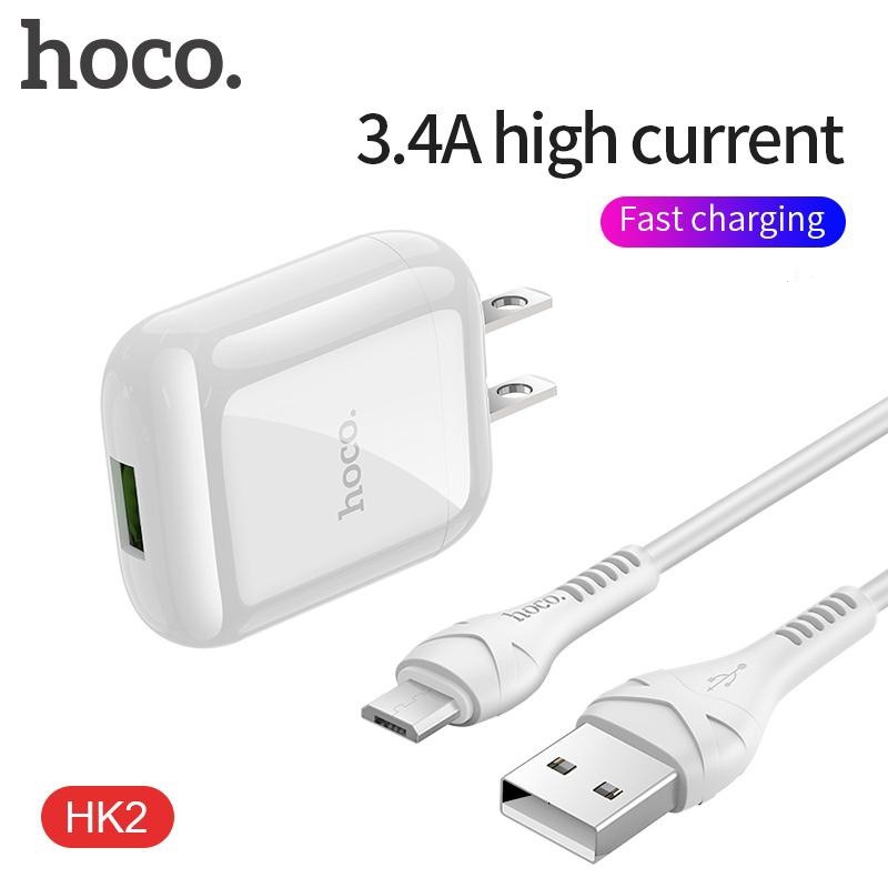 Bộ Sạc Nhanh Hoco Hk2 Micro 3.4A