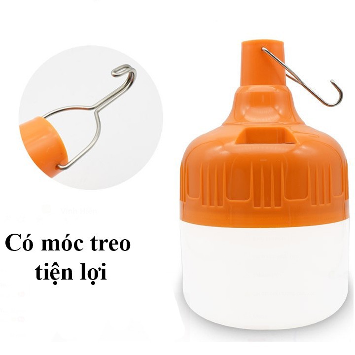 Bóng Đèn Buld Tích Điện (Đui Màu Cam) 150w