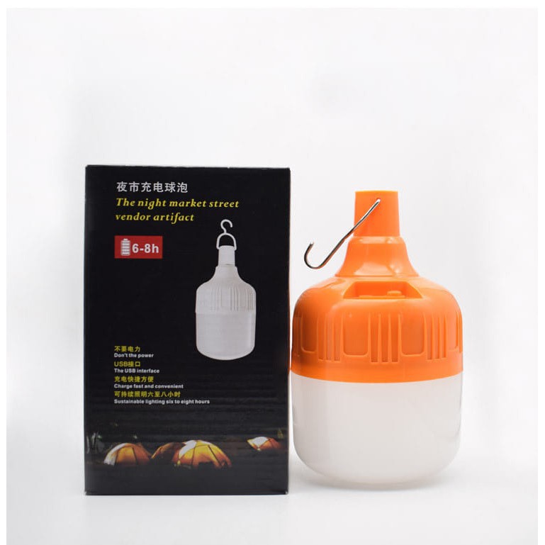 Bóng Đèn Buld Tích Điện (Đui Màu Cam) 150w