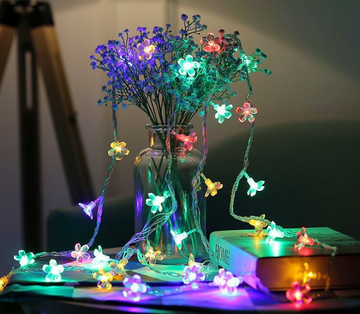 DÂY ĐÈN TRANG TRÍ HOA MAI -CHỚP NHIỀU MÀU DÂY ĐÈN TRANG TRÍ HOA MAI -CHỚP NHIỀU MÀU