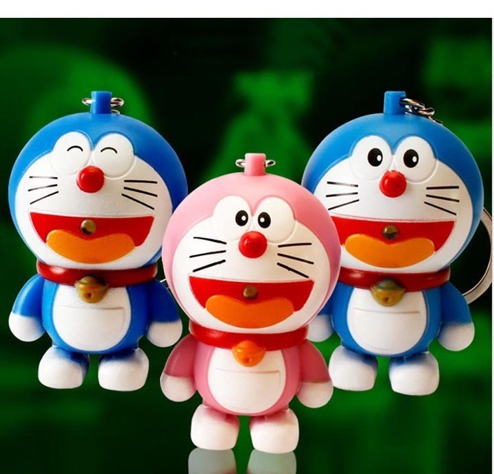 Móc Khóa Doremon Có Đèn Led Và Kêu I LoveYou