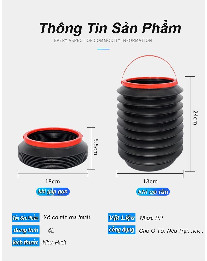 Thùng Rác Gấp Gọn Trên Xe Hơi Tiện Dụng (có Nắp)