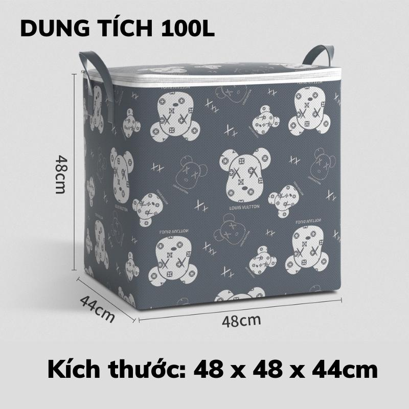 Túi Đụng Đồ 100L Hình Gấu 50X40X48Cm