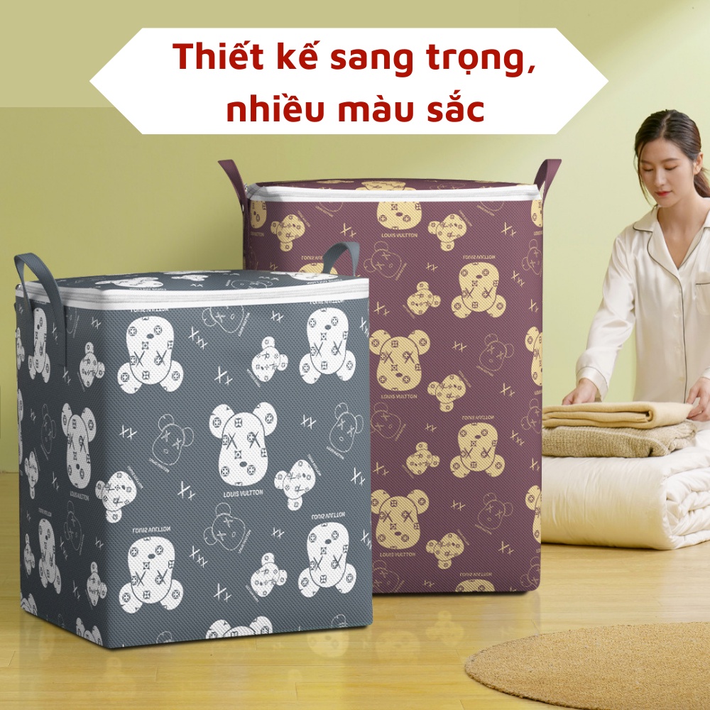 Túi Đụng Đồ 100L Hình Gấu 50X40X48Cm