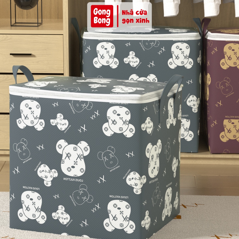 Túi Đụng Đồ 100L Hình Gấu 50X40X48Cm