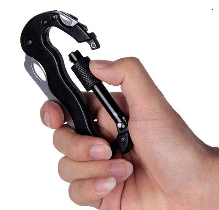 Móc Khóa Hợp Kim Đa Năng Bỏ Túi  5in1