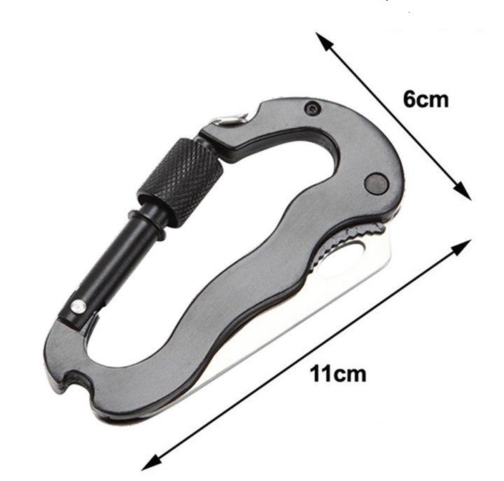 Móc Khóa Hợp Kim Đa Năng Bỏ Túi  5in1