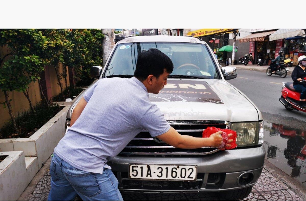 Bao Tay Bọt Biển 2 Trong 1 Rửa Xe Chuyên Dụng Hàng Loại 1