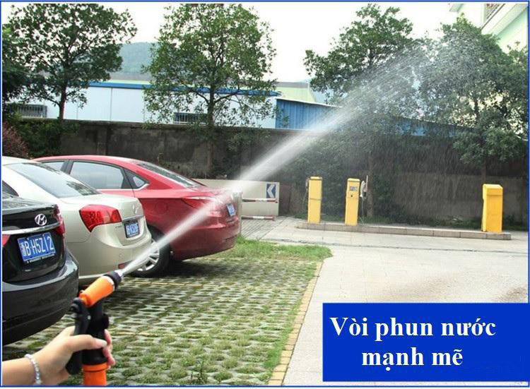 Bộ Máy Bơm Rửa Xe Mini Tăng Áp Lực Nước Cực Mạnh