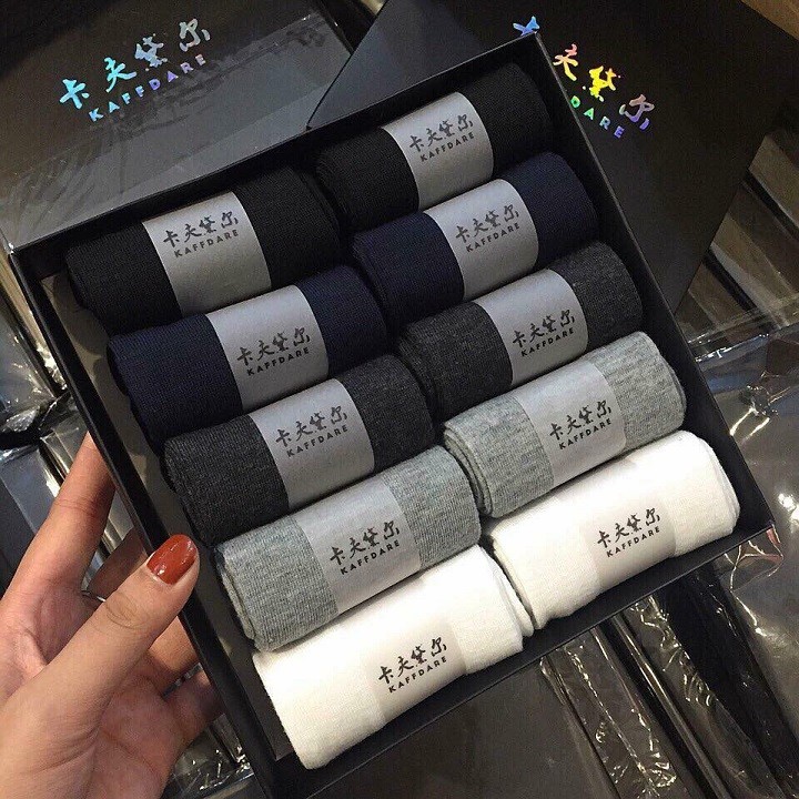 Set 10 Đôi Vớ KaffDare Cổ Ngắn Khử Mùi Hôi Chân Hàng Xuất Nhật