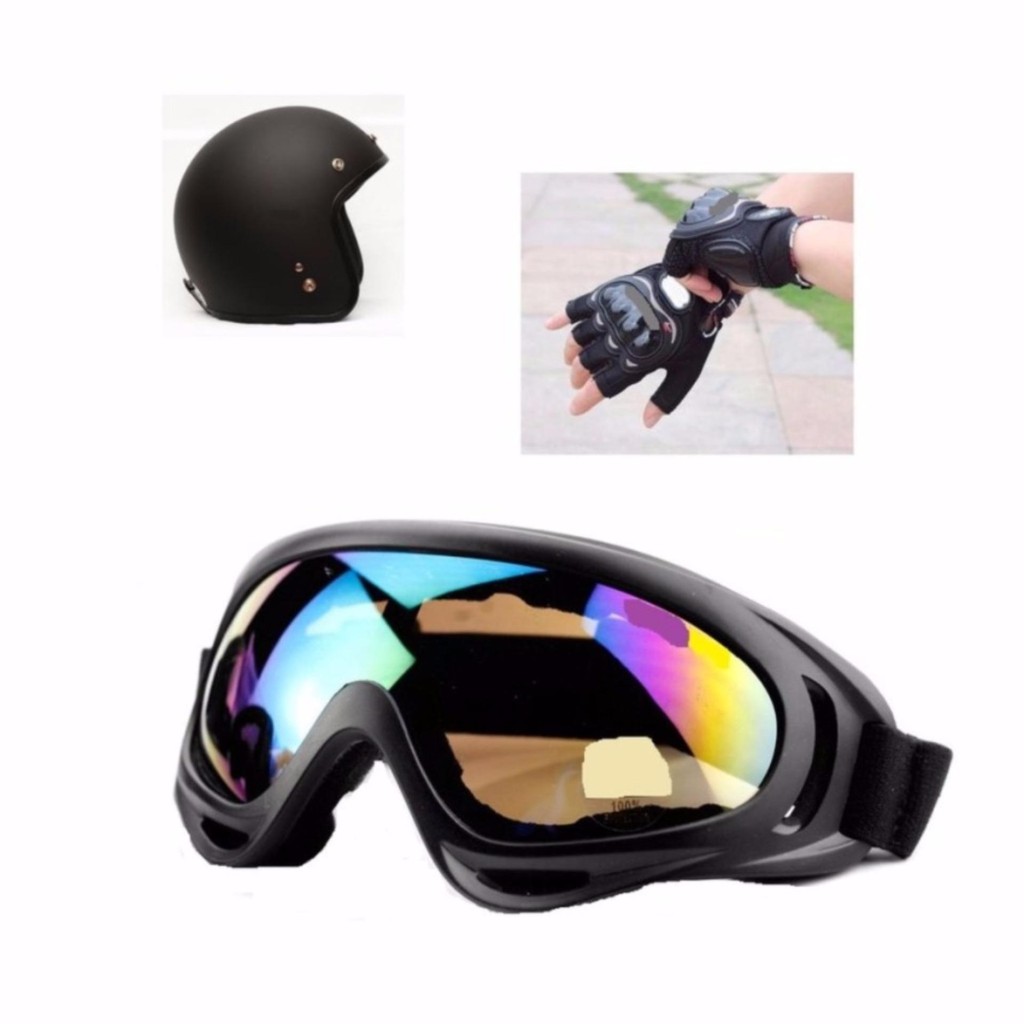 Kính Nón Phượt 3/4 UV400