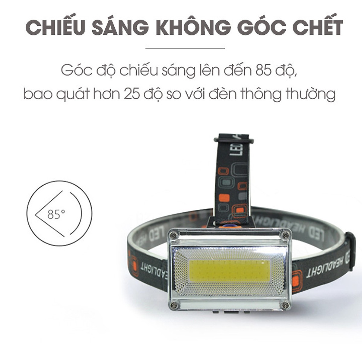 Đèn Pin Đội Đầu 2 Bóng Trắng 6653B Đèn Pin Đội Đầu 2 Bóng Trắng 6653B