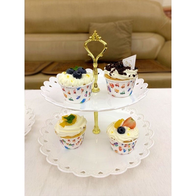 Kệ 3 Tầng Đựng Bánh Hình Tròn