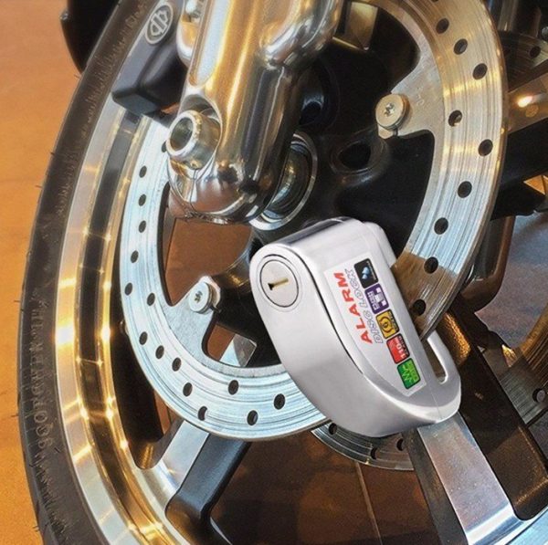 Bộ Khóa Đĩa Xe Máy Alarm Chống Trộm Có  Còi Hú Báo Động