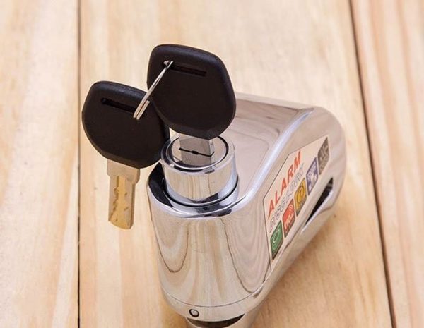 Bộ Khóa Đĩa Xe Máy Alarm Chống Trộm Có  Còi Hú Báo Động