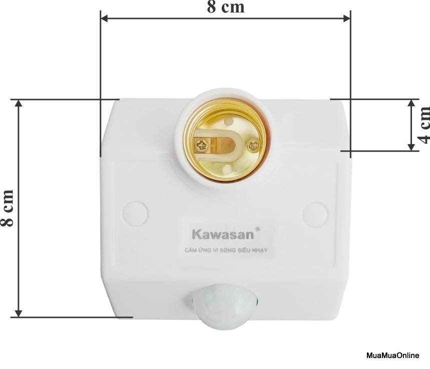 Đui Đèn Cảm Ứng Vi Sóng Kawasan KW-RS686 Cao Cấp