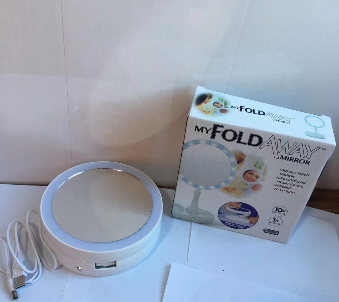 Gương Đèn Led Trang Điểm Gấp Gương Đèn Led Trang Điểm Gấp