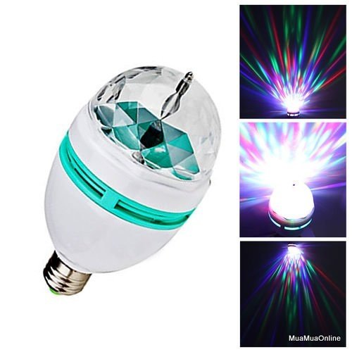 Đèn Led Vũ Trường Xoay 7 Màu 3W Cao Cấp Đèn Led Vũ Trường Xoay 7 Màu 3W Cao Cấp
