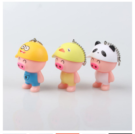 Móc Khóa Hình Heo Ngộ Nghĩnh (6 Màu) Móc Khóa Hình Heo Ngộ Nghĩnh (6 Màu)