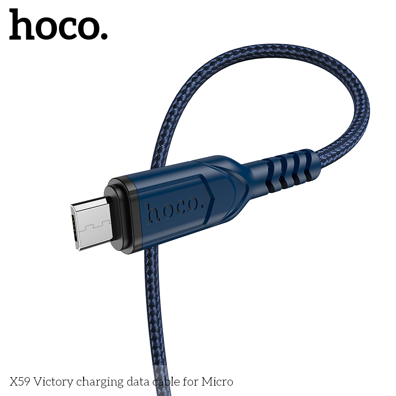 Cáp Sạc Hoco X59 Mic Đỏ 2M