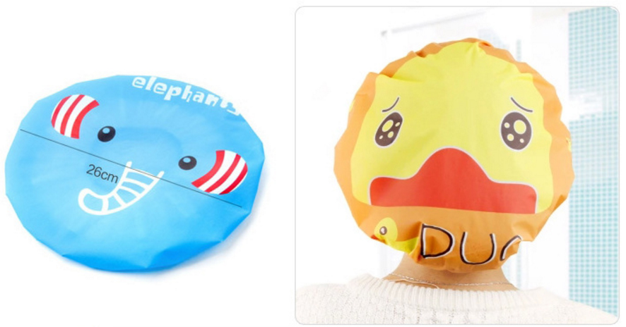 Nón Tắm Trùm Đầu Hình Thú