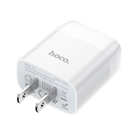 Cóc Sạc Nhanh 2 Cổng Hoco C73