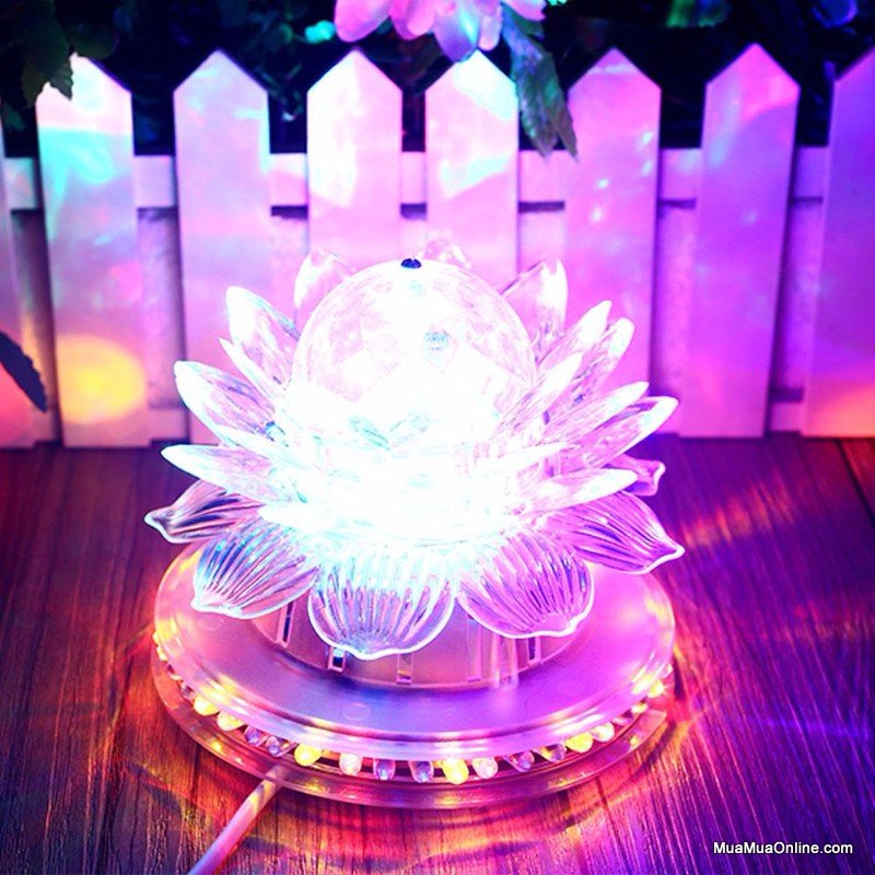 Đèn Xoay Hoa Sen 360 Độ Lotus Lantern