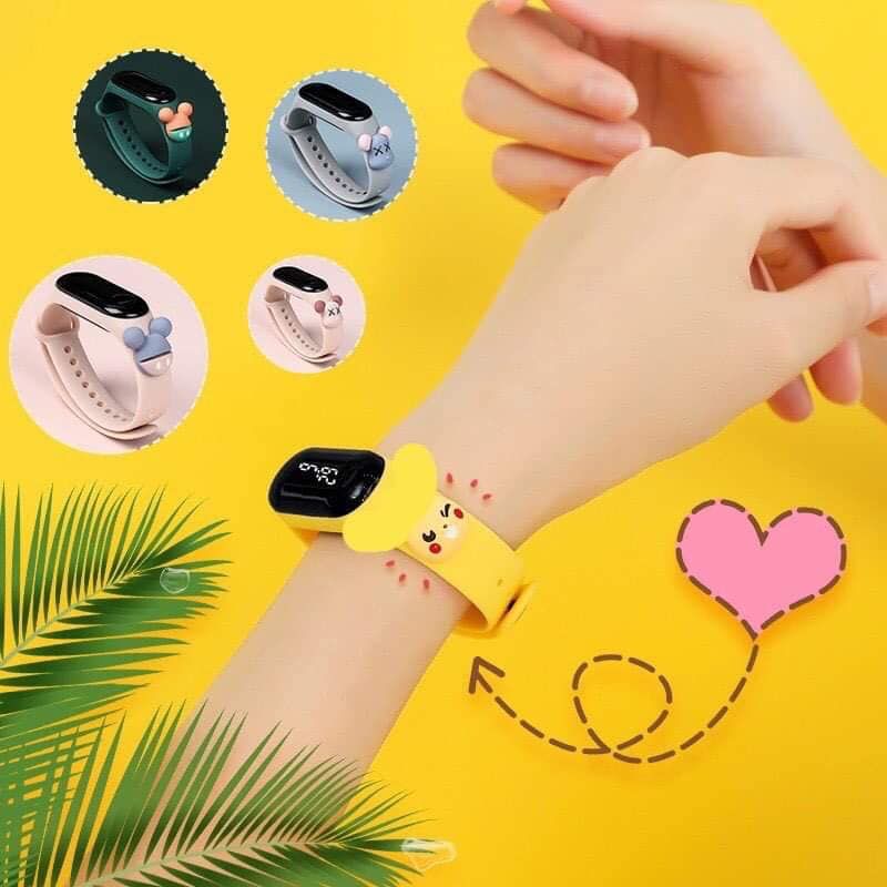 Đồng Hồ Led Có Hình Thú Cho Bé