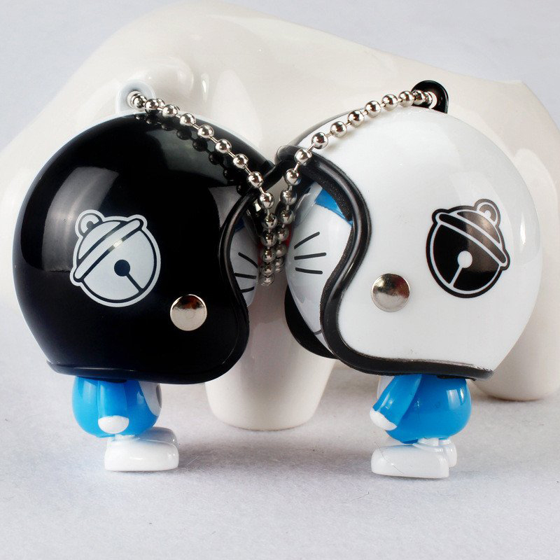 Móc Khóa Hình Doremon Đội Nón Bảo Hiểm Kute