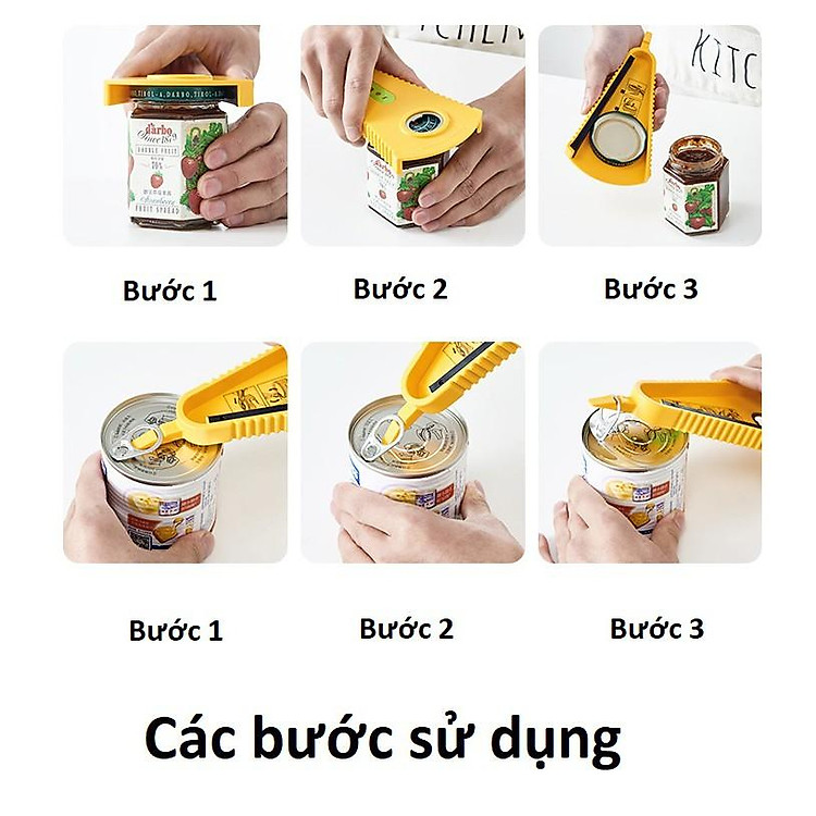 Dụng Cụ Mở Nắp Chai Lọ Đa Năng Dụng Cụ Mở Nắp Chai Lọ Đa Năng