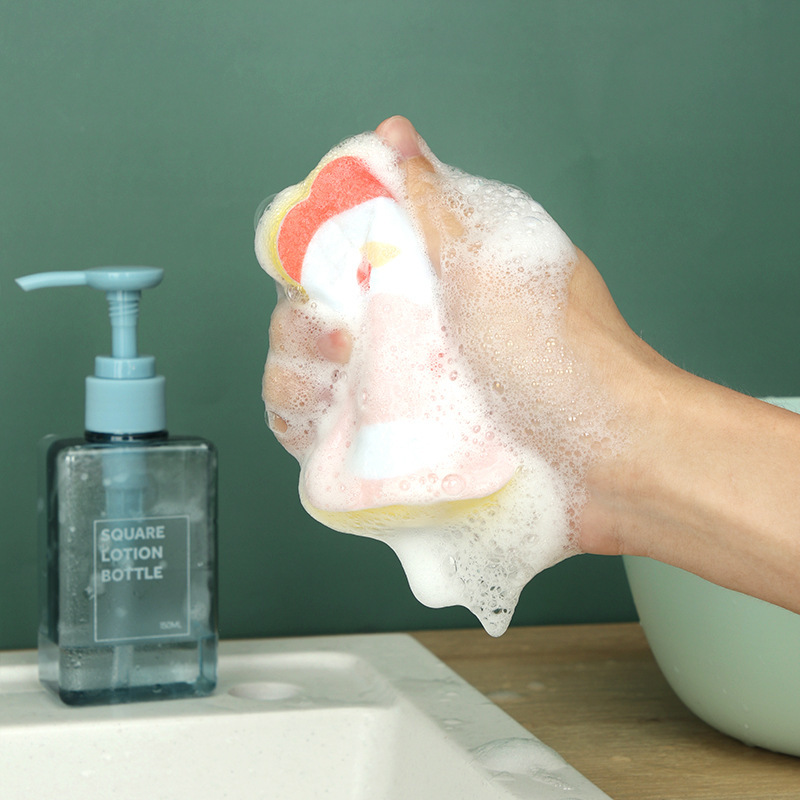 Miếng Rửa Chén Tạo Bọt Chống Xước Hình Thú