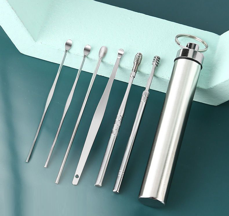 Bộ Dụng Cụ Ráy Tai, Vệ Sinh Tai Băng Inox