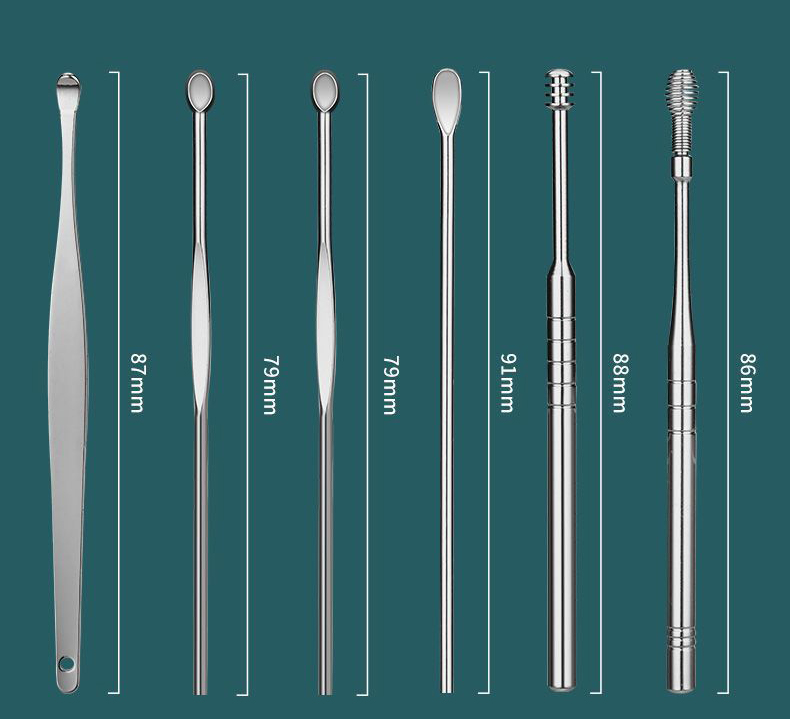 Bộ Dụng Cụ Ráy Tai, Vệ Sinh Tai Băng Inox