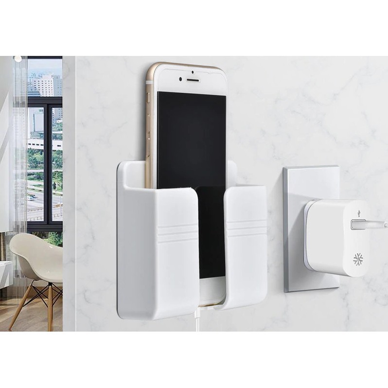 Kệ Dán Tường Đựng Điện Thoại Để Sạc Pin Kệ Dán Tường Đựng Điện Thoại Để Sạc Pin