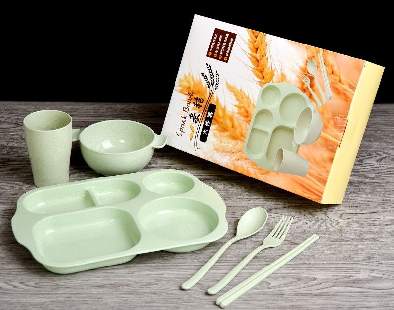 Bộ 6 Món Khay ăn Dặm Lúa Mạch Cho Bé Bộ 6 Món Khay ăn Dặm Lúa Mạch Cho Bé