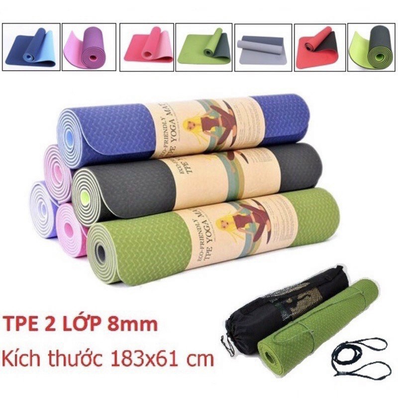 Thảm Yoga 8 Ly 2 Lớp