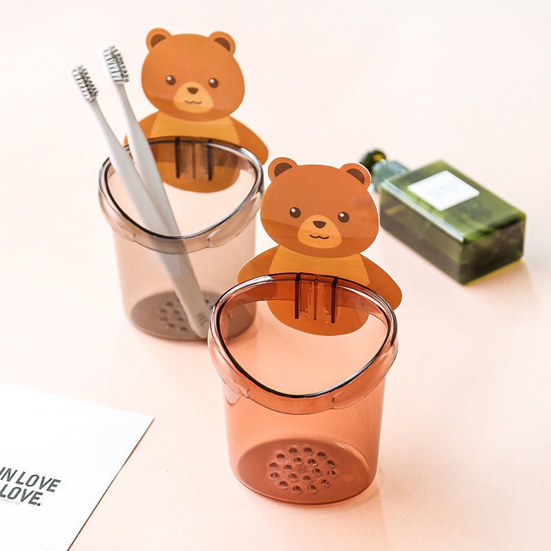 Cốc Đựng Bàn Chải Đánh Kem Đánh Răng Hình Gấu Cốc Đựng Bàn Chải Đánh Kem Đánh Răng Hình Gấu