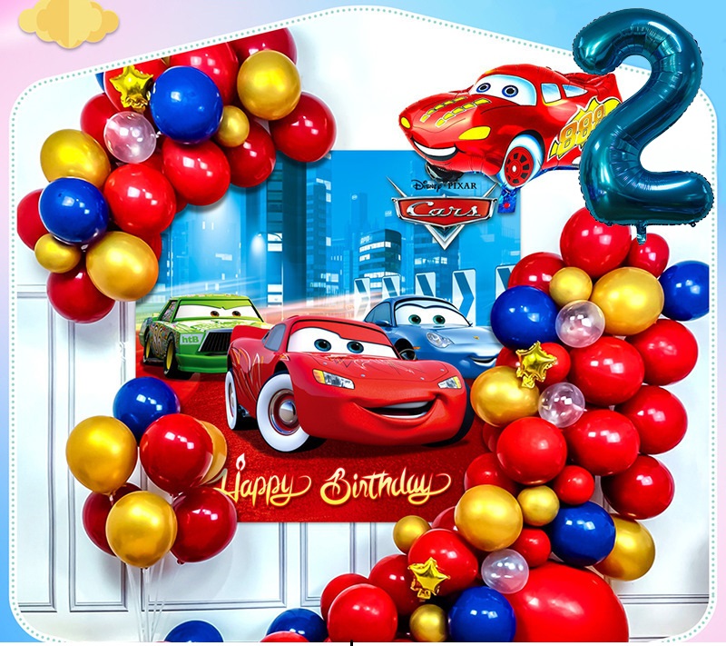Bộ Sinh Nhật Hình Xe Hơi Bộ Sinh Nhật Hình Xe Hơi