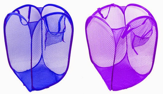 Giỏ Vải Lưới Đựng Quần Áo Gấp Gọn 48x30cm Giỏ Vải Lưới Đựng Quần Áo Gấp Gọn 48x30cm