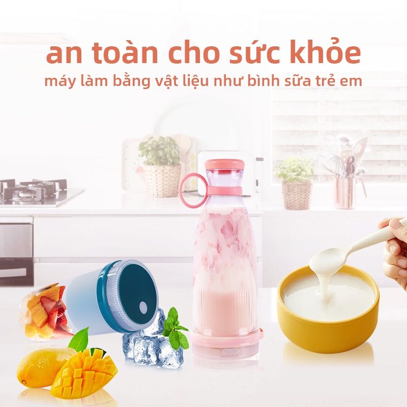 Máy Xay Sinh Tố Cầm Tay 6 Lưỡi 350Ml Máy Xay Sinh Tố Cầm Tay 6 Lưỡi 350Ml