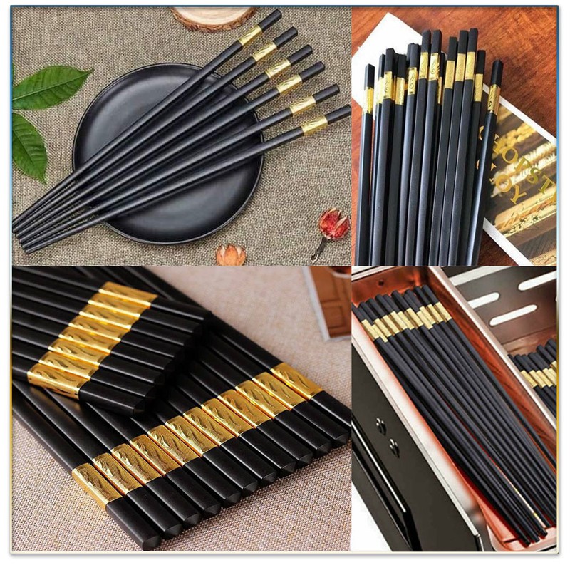 Bộ 10 Đôi Đũa Hợp Kim