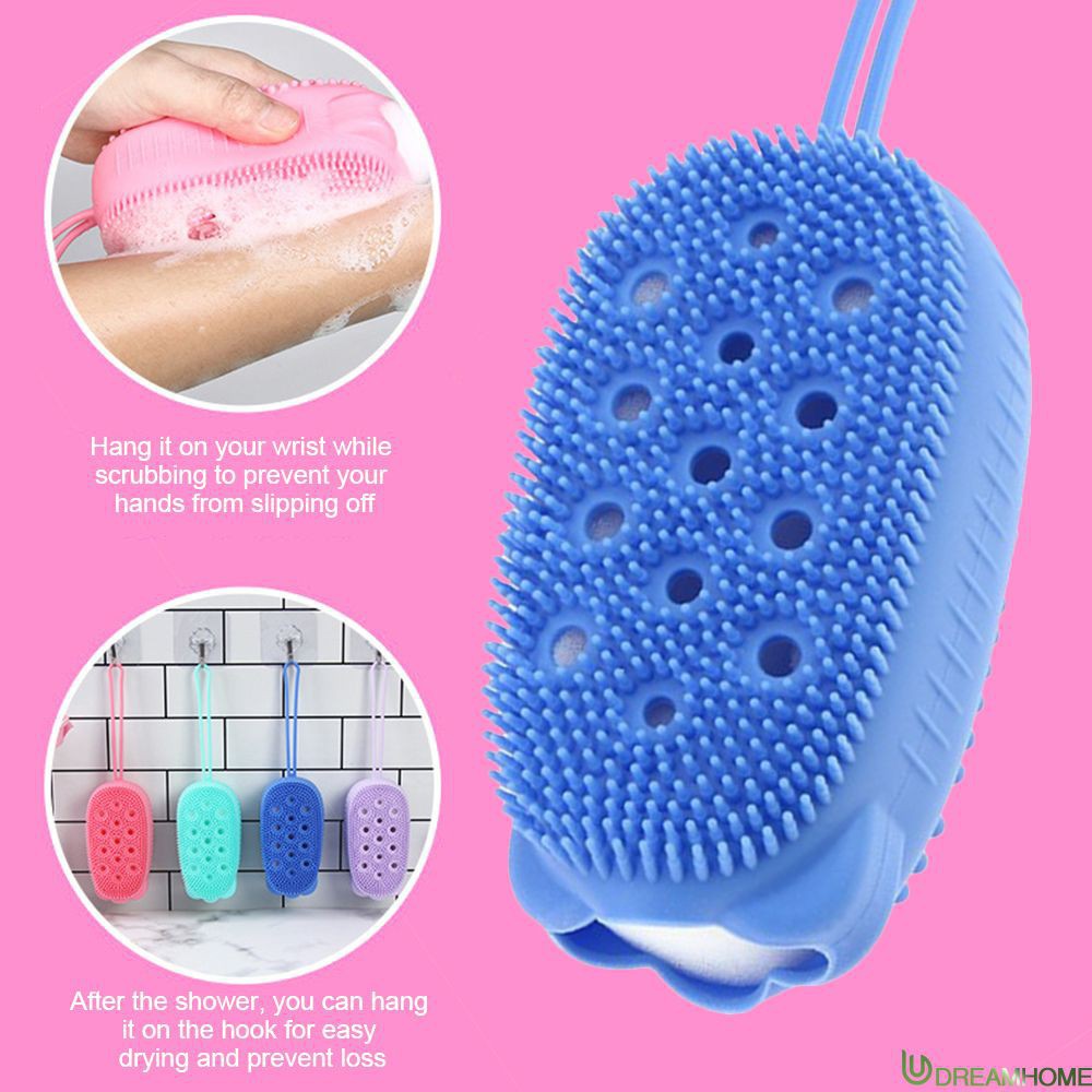 Bàn Chải Tắm Hình Gấu 2 Mặt Silicone Bàn Chải Tắm Hình Gấu 2 Mặt Silicone