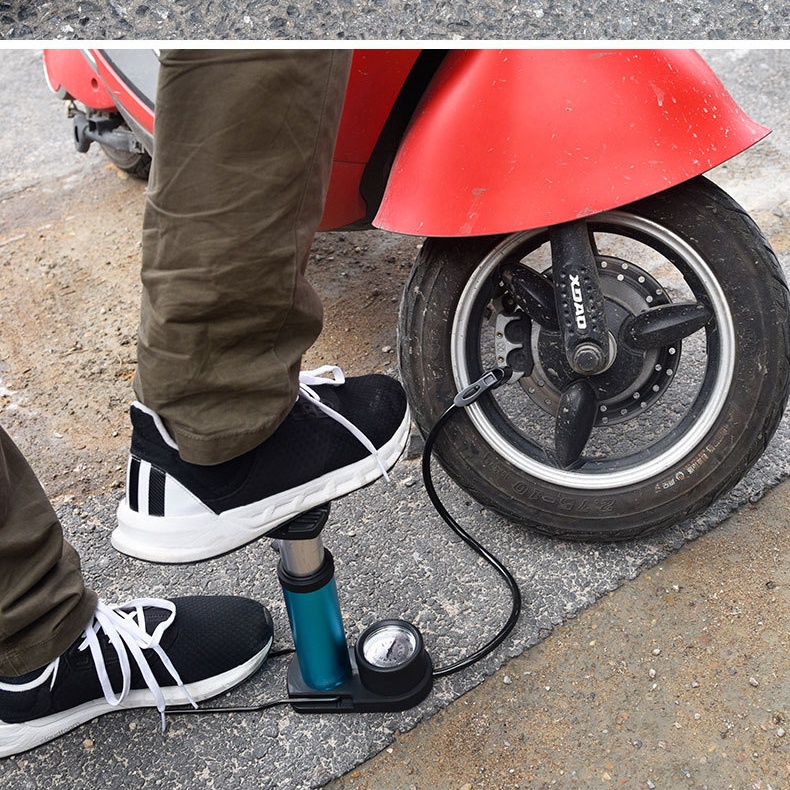Bơm Xe Đạp Chân Đứng Mặt Tròn Bơm Xe Đạp Chân Đứng Mặt Tròn