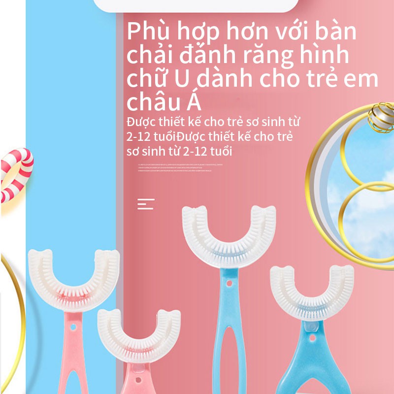 Bàn Chải Đánh Răng Hình Chữ U Cho Bé