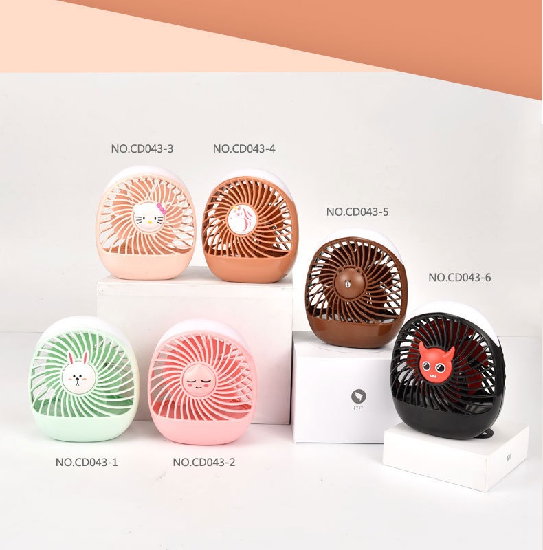 Quạt Mini Để Bàn Có Đèn