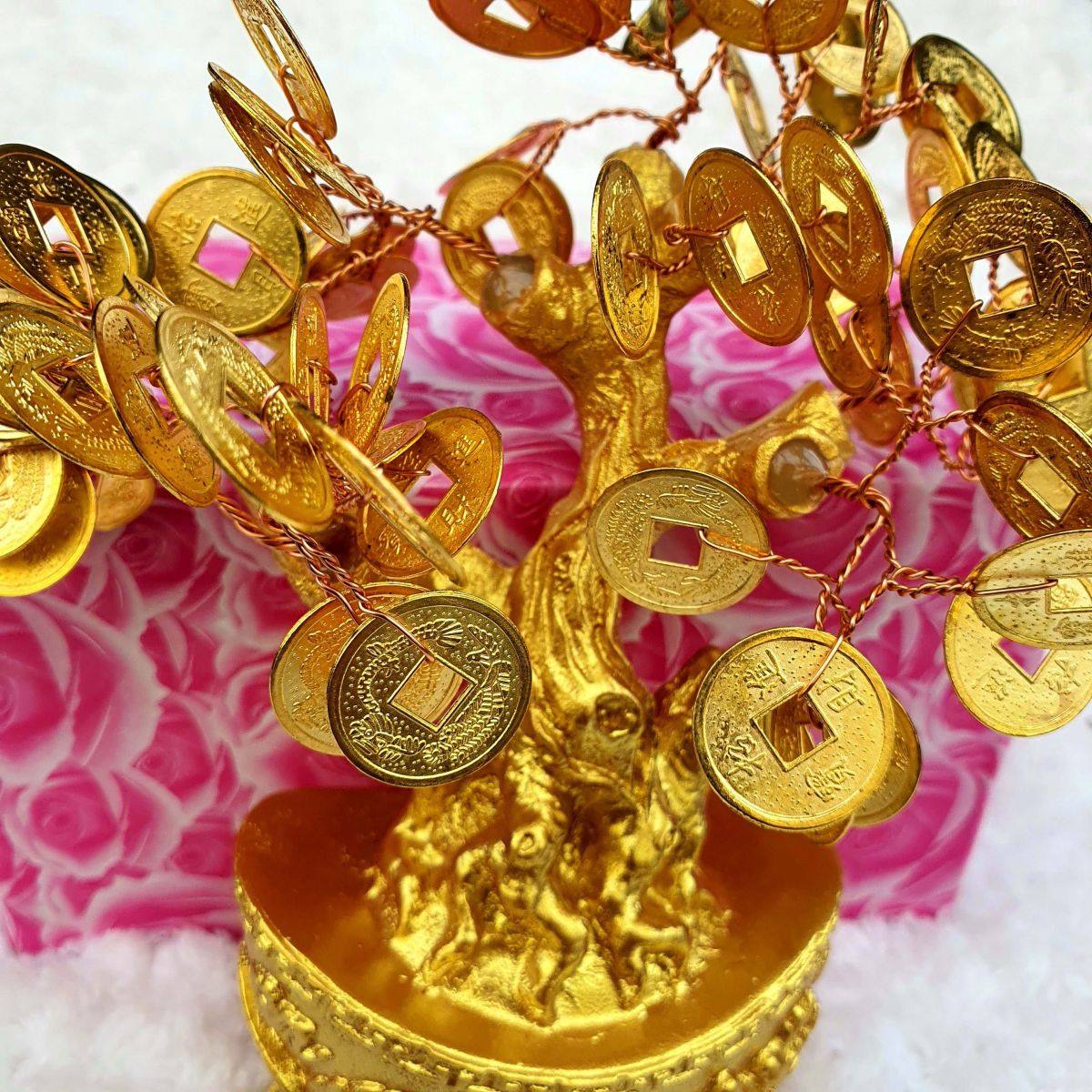 Cây Thỏi Vàng Tài Lộc Rồng Phụng Tiền Xu 18Cm Cây Thỏi Vàng Tài Lộc Rồng Phụng Tiền Xu 18Cm