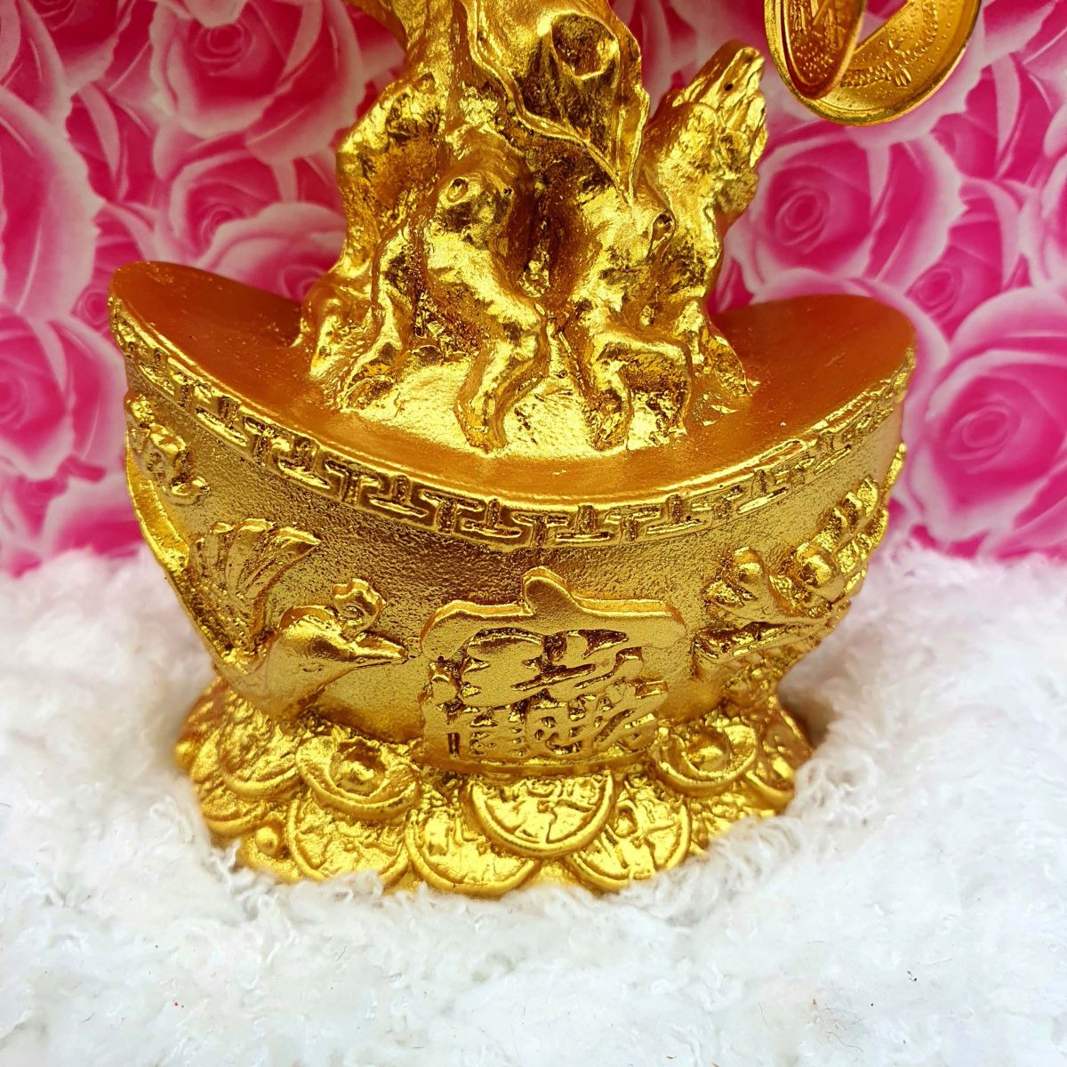 Cây Thỏi Vàng Tài Lộc Rồng Phụng Tiền Xu 18Cm Cây Thỏi Vàng Tài Lộc Rồng Phụng Tiền Xu 18Cm