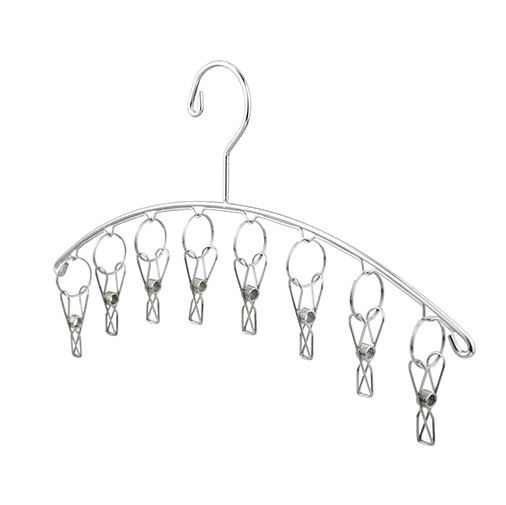 Móc Inox 8 Kẹp Quần Áo Tất Vớ Tiện Dụng