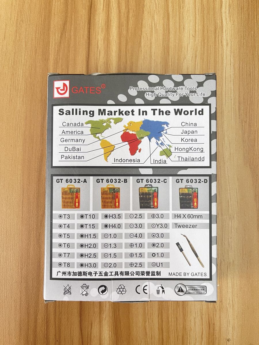 Bộ Tua Vít Đa Năng 32 Đầu Gates 6032